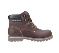 Amblers Botas Aves para Hombre – Piel Marrón, Casual para Senderismo Urbano