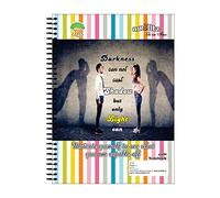 amblitz Cuaderno de 5 asignaturas, 600 páginas, rayado, cuaderno maestro 5 en 1, organiza tus temas, gobierna tu semestre, tamaño A4, 70 g/m² de grosor, partición de índice de color