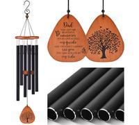 AMBOBE Regalos conmemorativos de condolencias por la pérdida de papá, campanillas de viento conmemorativas de 32 pulgadas para la pérdida del padre, regalos de duelo por la pérdida del padre,