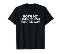 Ambos Mis Papás Piensan Que Eres Orgullo Gay Divertido Irónico Gen Z Meme Camiseta gráfica económica