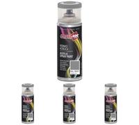 Ambro-Sol - Pintura acrílica en spray, color Aluminio Gris, RAL 9007, resultado profesional en múltiples superficies, exteriores e interiores, 400 ml (Paquete de 4)
