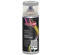 AMBRO-SOL - Pintura acrílica en spray, color Aluminio, RAL 9006, resultado profesional en múltiples superficies, exteriores e interiores, 400 ml