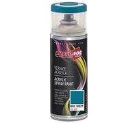 AMBRO-SOL - Pintura acrílica en spray, color Azul Agua, RAL 5021, resultado profesional en múltiples superficies, exteriores e interiores, 400 ml