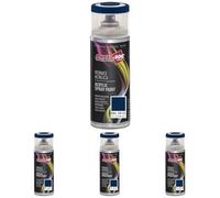 Ambro-Sol - Pintura acrílica en spray, color Azul Genciana Mate, RAL 5010, resultado profesional en múltiples superficies, exteriores e interiores, 400 ml (Paquete de 4)