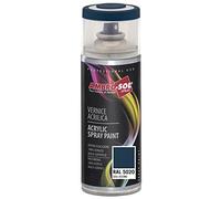 AMBRO-SOL - Pintura acrílica en spray, color Azul Oceano, RAL 5020, resultado profesional en múltiples superficies, exteriores e interiores, 400 ml