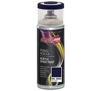 AMBRO-SOL - Pintura acrílica en spray, color Azul Zafiro, RAL 5003, resultado profesional en múltiples superficies, exteriores e interiores, 400 ml