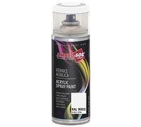 AMBRO-SOL - Pintura acrílica en spray, color Blanco Señales, RAL 9003, resultado profesional en múltiples superficies, exteriores e interiores, 400 ml