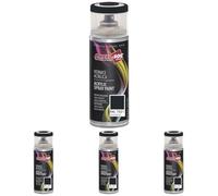 Ambro-Sol - Pintura acrílica en spray, color Gris Negruzco, RAL 7021, resultado profesional en múltiples superficies, exteriores e interiores, 400 ml, El embalaje puede variar (Paquete de 4)