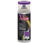 AMBRO-SOL - Pintura acrílica en spray, color Lila, RAL 4005, resultado profesional en múltiples superficies, exteriores e interiores, 400 ml