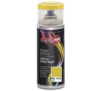 AMBRO-SOL - Pintura acrílica en spray, color Marfil, RAL 1014, resultado profesional en múltiples superficies, exteriores e interiores, 400 ml