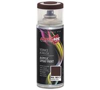 AMBRO-SOL - Pintura acrílica en spray, color Marron Cacao, RAL 8017, resultado profesional en múltiples superficies, exteriores e interiores, 400 ml