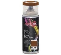 AMBRO-SOL - Pintura acrílica en spray, color Marron Pardo, RAL 8003, resultado profesional en múltiples superficies, exteriores e interiores, 400 ml, El embalaje puede variar