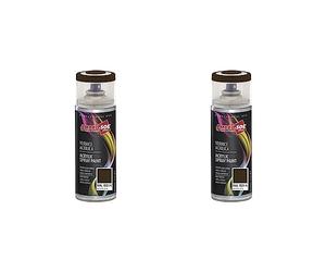 Ambro-Sol - Pintura acrílica en spray, color Marron Sepia, RAL 8014, resultado profesional en múltiples superficies, exteriores e interiores, 400 ml (Paquete de 2)