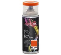 AMBRO-SOL - Pintura acrílica en spray, color Naranja Puro, RAL 2004, resultado profesional en múltiples superficies, exteriores e interiores, 400 ml