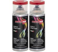 Ambro-Sol - Pintura acrílica en spray, color Rojo Fuego, RAL 3000, resultado profesional en múltiples superficies, exteriores e interiores, 400 ml (Paquete de 2)
