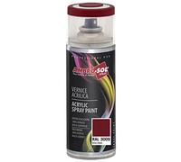 AMBRO-SOL - Pintura acrílica en spray, color Rojo Púrpura, RAL 3004, resultado profesional en múltiples superficies, exteriores e interiores, 400 ml