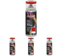 Ambro-Sol - Pintura acrílica en spray, color Rojo Tomate, RAL 3013, resultado profesional en múltiples superficies, exteriores e interiores, 400 ml (Paquete de 4)