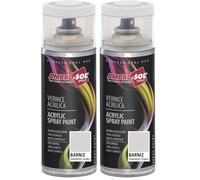 Ambro-Sol - Pintura Acrílica en Spray, Transparente Satinado, 400 ml (Paquete de 2)