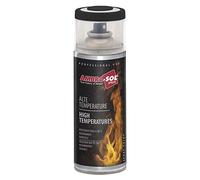 AMBRO-SOL | Pintura alta temperatura | Pintura para Radiadores, Hornos y Motores | Pintura en Spray para Metal Negro mate, 400 ml