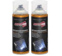AMBRO-SOL, Spray Antiadhesivo Cerámico, Libre de Silicona, Color Blanquecino, 400 ml (Paquete de 2)