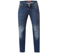 AMBROSE-KS-D555 Cónico Para Vaqueros Elásticos en Azul Oscuro