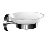 Ambrosya® | Exclusivo jabonera de Acero Inoxidable | Cuarto de baño Titular de Vidrio Jabonera WC (Acero Inoxidable (Cepillado))