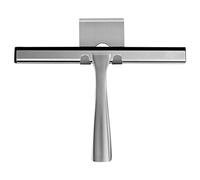 Ambrosya® | Extractor de Ducha Exclusivo de Acero Inoxidable | Extractor de baño Tirador de la Ducha Tirador de la Ventana Soporte del Limpiador WC (Acero Inoxidable (Cepillado))