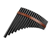 Ambú Para Principiantes 18 Tubos BrownPan Flauta F Key Pan Pipes Instrumento De Viento De Madera Instrumento Musical Tradicional Flauta De Pan De Bambú(Right)