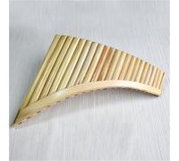 Ambú Para Principiantes Flauta De Pan Afinada En G De 22 Tubos De Bambú De Caña Profesional Con Caja De Aleación De Aluminio(C,R)