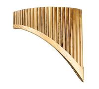 Ambú Para Principiantes Flauta De Pan De 22 Pipas Con Llave C Flauta De Pan De Bambú Manchada Instrumento Musical Popular De Viento De Madera Hecho A Mano(Left)