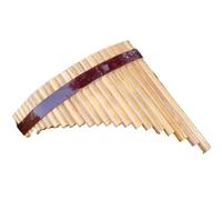 Ambú Para Principiantes Flauta De Pan De 22 Tubos Flauta De Pan De Bambú Chino Profesional Bolsa Para Flauta De Pan De Viento De Madera(A)