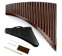 Ambú Para Principiantes Flauta De Pan De 25 Tubos Instrumento De Viento De Madera Con Llave G Instrumento Musical Tradicional Chino Flauta De Pan De Bambú(L,B-G)