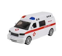 Ambulancia De Con Sonido Luz Inercial - Modelo Simulado Vehículo De Rescate Emergencias Educativo Niños Varones | Doble Puerta Trasera Abierta Camión Médico | Juego De Imitación Hospital Luces