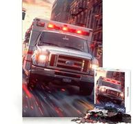 Ambulancia en la Ciudad, Rompecabezas de 1000 Piezas para Adultos, Entrenamiento de concentración, diversión sin estrés, Piezas encajables, Regalo Creativo (38x26cm)