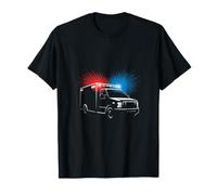 Ambulancia Nocturna paramédico EMS First Responder Camiseta