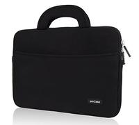 amCase 13,3 pulgadas portátil caso/manga para Samsung Chromebook 2/Macbook Air/Pro pantalla Retina/Toshiba Chromebook/Lenovo Yoga13/Ativ libro 9/Ultrabooks (negro) cojín de protección de neopreno con asa