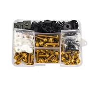 AMCBYSGC Z para ER5 ER6F ER6N EX250E EX250F EX500R GTR1400 KLE500 M6 para M5 Kit Tornillos Carenado Motocicleta Tornillería Tornillos Tuerca(Yellow)