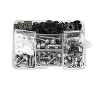 AMCBYSGC Z para ER5 ER6F ER6N EX250E EX250F EX500R GTR1400 KLE500 M6 para M5 Kit Tornillos Carenado Motocicleta Tornillería Tornillos Tuerca(Silver)