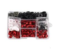 AMCBYSGC Z para ER5 ER6F ER6N EX250E EX250F EX500R GTR1400 KLE500 M6 para M5 Kit Tornillos Carenado Motocicleta Tornillería Tornillos Tuerca(Red)