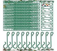 AMCHLEL 240 Piezas Ganchos de Árbol de Navidad,Mini Colgador para Árbol de Navidad,Gancho Decorativo en Forma de S,Ganchos Adornos Arbol Navidad,para Árbol de Navidad,Corona,Vid de Navidad