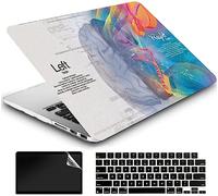 AMCJJ Funda Compatible con MacBook Air 13 Pulgadas 2020 2021 2022 M1 A2337/A2179,Carcasa Rígida Protector de Plástico Cubierta & EU Teclado Cubierta & Pantalla Protecto,Cerebro Izquierdo y Derecho 5