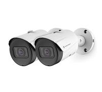 Amcrest Paquete de 2 cámaras POE UltraHD de 5 MP para exteriores, 2592 x 1944p, cámara de seguridad IP tipo bala, impermeable IP67, 103° FOV, lente de 2.8 mm, visión nocturna de 188 pies, 5