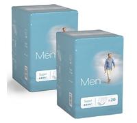 AMD Compresas de Incontinencia para Hombres 40 Unidades. Compresas Masculinas Tecnología Avanzada Sistema Antiolor.