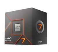 AMD Ryzen 7 8700F Procesador (8 núcleos/16 Threads, Ryzen AI, 65W TDP, Socket AM5, 24MB Caché, Reloj de aumento máx. hasta 5,0 GHz,con ventilador Wraith Stealh