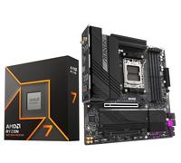 AMD Ryzen 7 9700X - Procesador de CPU con placa base GIGABYTE B650M AORUS Elite AX Gaming (AM5, Micro-ATX, DDR5, PCIe 5.0 M.2, USB 3.2 Gen2X2 Type-C)