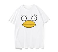 AMdeTUNS Funny Cartoon Gintama Couple's Clothes Korea Style Fans Otaku Tops Streetwear Hipster Short-Sleev Tees White XL