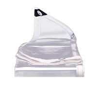 AMDHZ Lona Transparente PVC Blando Toldo Transparente Exterior Cortina Transparente Lona Al Aire Libre Protector Solar A Prueba De Viento (Color : Transparent, Size : 2.5x3m)
