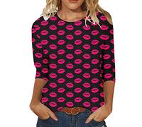 AMDOLE Camisas de San Valentín para mujer Camisetas de competición y ropa de gimnasia para niñas Suéteres de moda para mujeres 2024, Ah., S