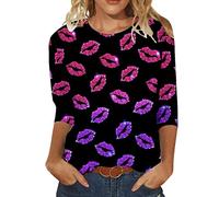 AMDOLE Camisas de San Valentín para mujer Camisetas de competición y ropa de gimnasia para niñas Suéteres de moda para mujeres 2024, AI, 3XL