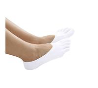 AMDOLE Cool - Calcetines transpirables para hombre, con forro de malla en el tobillo, talla 16 para hombre, blanco, talla única